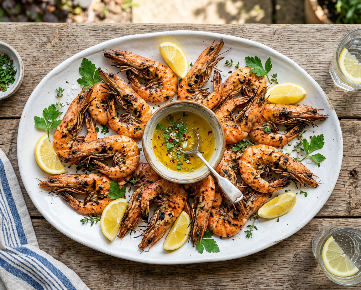 Smoked Butter Prawns